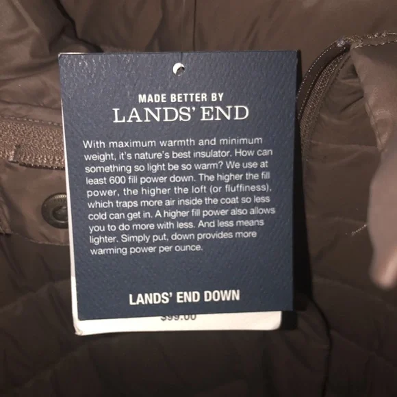 Lands End featherlight down jacket. - Picture 5 of 8